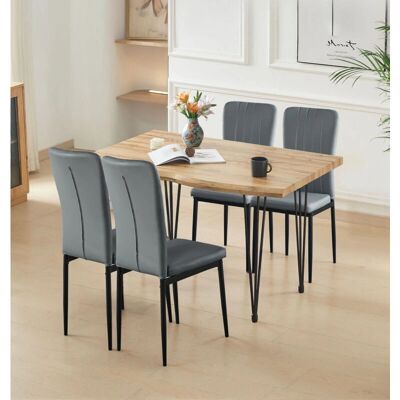 Hallowood Furniture - Live Edge - 1.2m Table - Dining Set Hallowood Furniture - Live Edge - 1.2m Table - Dining Set