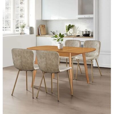Hallowood - Butterfly Oval Extending Table - Dining Table Set Hallowood - Butterfly Oval Extending Table - Dining Table Set