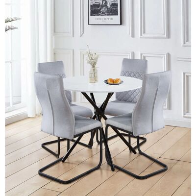 Hallowood Furniture - Cmt T202 C05 - Round - Dining Table Set Hallowood Furniture - Cmt T202 C05 - Round - Dining Table Set