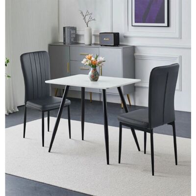 Hallowood Furniture - T204-C703blk2 - Black - Dining Set Hallowood Furniture - T204-C703blk2 - Black - Dining Set