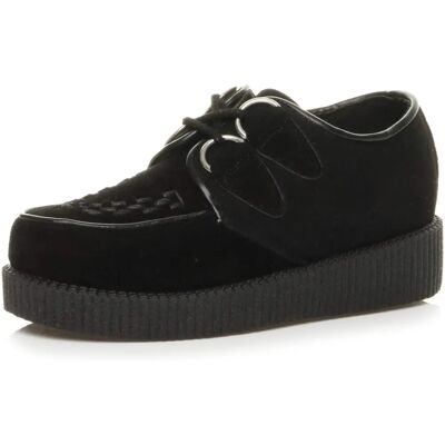 Ajvani Black Suede Platform Wedge Shoes - Shoes Ajvani Black Suede Platform Wedge Shoes - Shoes