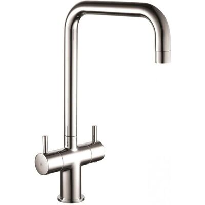 Kartell - Modern Mono Twin Short Lever - Swivel Spout - Kitchen Sink Mixer Kartell - Modern Mono Twin Short Lever - Swivel Spout - Kitchen Sink Mixer