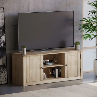Vida Designs Panama Unité TV à Écran Plat - Pin Rustique - 2 Portes 1 Étagère - Meuble TV - Publicité Vida Designs Panama Unité TV à Écran Plat - Pin Rustique - 2 Portes 1 Étagère - Meuble TV - Publicité