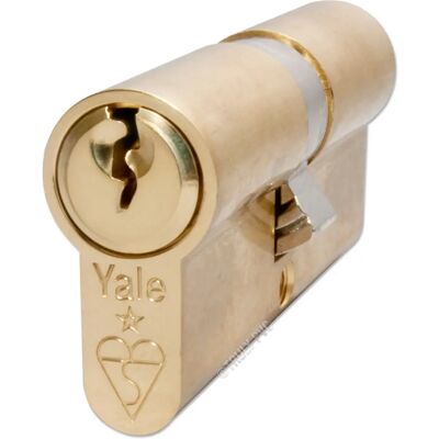 Yale KM4040-PB KM Superior 1 star Euro Cylinder lock - Brass Finish - High Security Yale KM4040-PB KM Superior 1 star Euro Cylinder lock - Brass Finish - High Security
