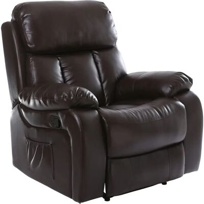 MORE4HOMES - CHESTER - Brown - Bonded Leather - Recliner MORE4HOMES - CHESTER - Brown - Bonded Leather - Recliner