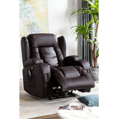 MORE4HOMES - CAESAR - Brown - Massage - Recliner chair MORE4HOMES - CAESAR - Brown - Massage - Recliner chair