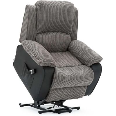 MORE4HOMES Grey Postana Dual Motor Riser Recliner - Armchair MORE4HOMES Grey Postana Dual Motor Riser Recliner - Armchair