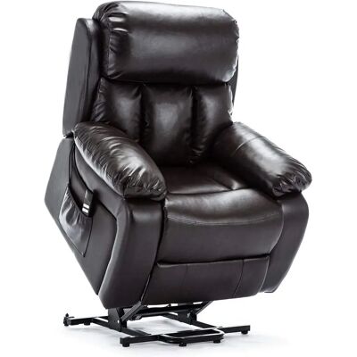 MORE4HOMES Chester Electric Rise Heated Leather Massage Power Recliner Chair Sofa A MORE4HOMES Chester Electric Rise Heated Leather Massage Power Recliner Chair Sofa A