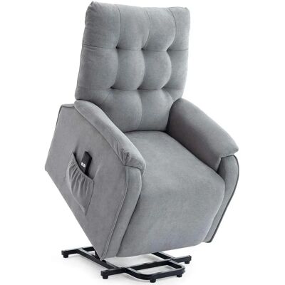 MORE4HOMES Charlbury Grey Fabric Rise Recliner - Armchair MORE4HOMES Charlbury Grey Fabric Rise Recliner - Armchair
