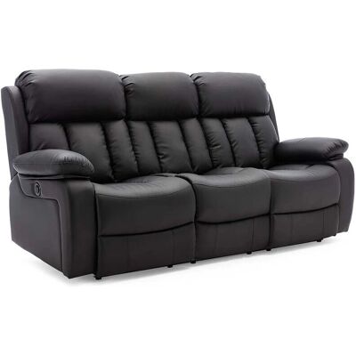 MORE4HOMES - CHESTER - Black - 3+2+1 - Sofa set MORE4HOMES - CHESTER - Black - 3+2+1 - Sofa set