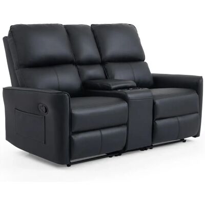 MORE4HOMES - MADRID - Black - 2-Seater - Sofa MORE4HOMES - MADRID - Black - 2-Seater - Sofa