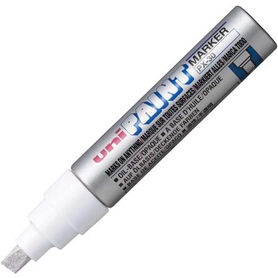 Uni-Ball - PX-30 - Silver - 4-8.5mm - Chisel - Marker Pen Uni-Ball - PX-30 - Silver - 4-8.5mm - Chisel - Marker Pen