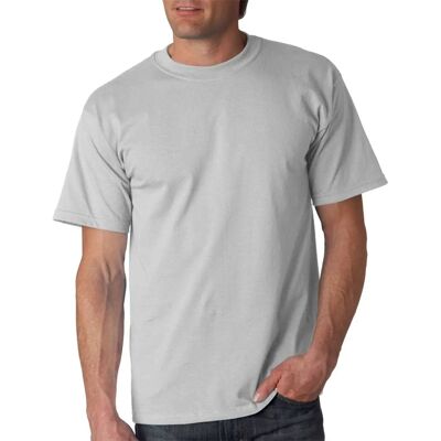 Gildan Ultra Cotton Short Sleeve T-Shirt Ice Grey XL - T-Shirt Gildan Ultra Cotton Short Sleeve T-Shirt Ice Grey XL - T-Shirt