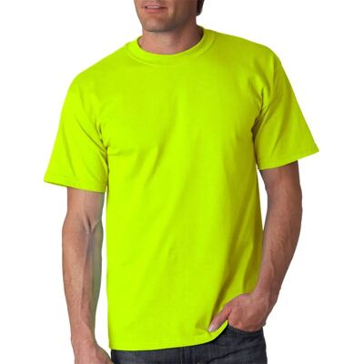 Gildan Ultra Cotton Safety Green Short Sleeve T-Shirt Gildan Ultra Cotton Safety Green Short Sleeve T-Shirt