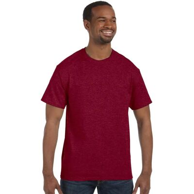 T-Shirt en Coton Lourds à Manches Courtes Gildan - Cerise Antique - Publicité T-Shirt en Coton Lourds à Manches Courtes Gildan - Cerise Antique - Publicité