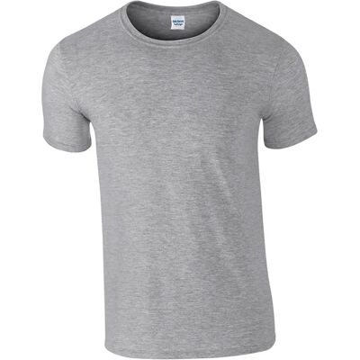 Gildan Mens Short Sleeve Soft-Style T-Shirt - Sport Grey XL Gildan Mens Short Sleeve Soft-Style T-Shirt - Sport Grey XL
