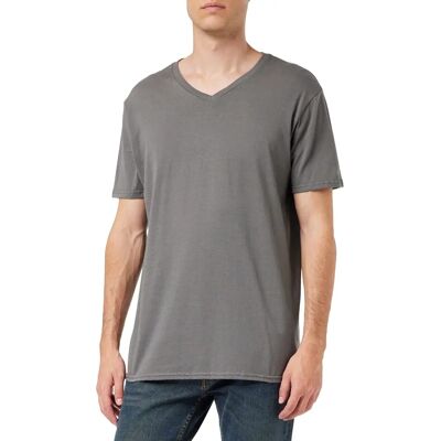 Gildan Charcoal V-Neck T-Shirt - T-Shirt Gildan Charcoal V-Neck T-Shirt - T-Shirt