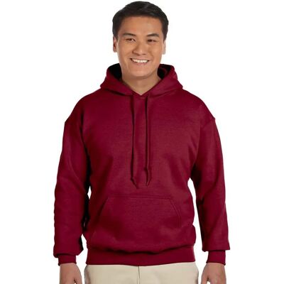 Felpa con cappuccio Gildan Heavy Blend - Unisex Rosso Ciliegia Antico 2XL Felpa con cappuccio Gildan Heavy Blend - Unisex Rosso Ciliegia Antico 2XL