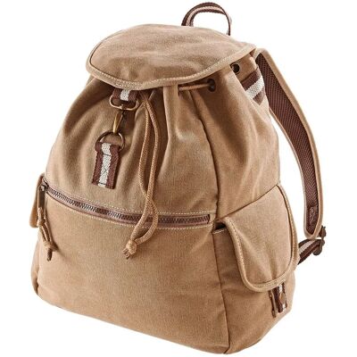 Quadra Vintage Canvas Backpack - Sahara - 18 Litres - Backpack Quadra Vintage Canvas Backpack - Sahara - 18 Litres - Backpack