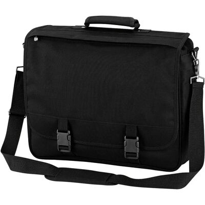 Quadra Black 12L Briefcase Bag - Unisex Quadra Black 12L Briefcase Bag - Unisex