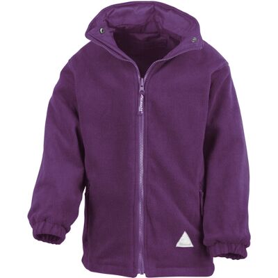 Result Purple Reversible Kids Waterproof Fleece Jacket Result Purple Reversible Kids Waterproof Fleece Jacket