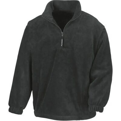 Result Black XL Fleece Top - Active, Unlined, 1/4 Zip Result Black XL Fleece Top - Active, Unlined, 1/4 Zip