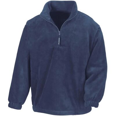 Result Navy Blue Unlined Active Fleece Top - Sportswear Result Navy Blue Unlined Active Fleece Top - Sportswear