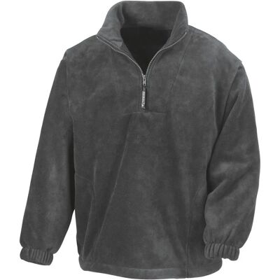 Result Oxford Grey Fleece Top - Active Unlined 1/4 Zip Result Oxford Grey Fleece Top - Active Unlined 1/4 Zip