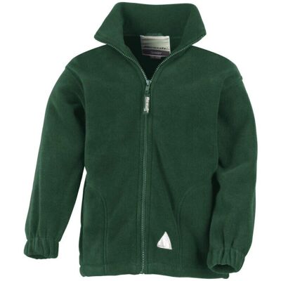 Result Kids Forest Green Full Zip Fleece Jacket - Fleece Jacket Result Kids Forest Green Full Zip Fleece Jacket - Fleece Jacket