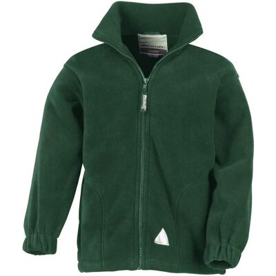 Result Forest Green Fleece Jacket - Full Zip Active Anti Pilling Result Forest Green Fleece Jacket - Full Zip Active Anti Pilling