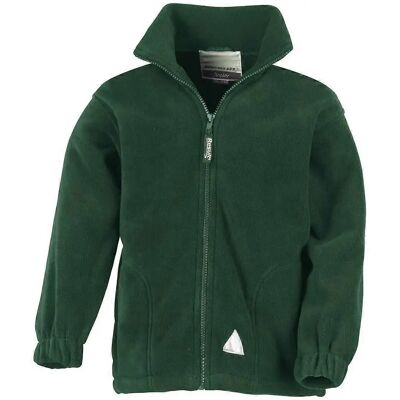 Result Forest Green Kids Full Zip Anti-Pilling Fleece Jacket - Fleece Jacket Result Forest Green Kids Full Zip Anti-Pilling Fleece Jacket - Fleece Jacket
