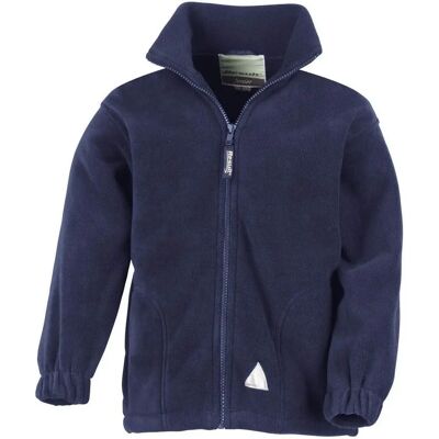 Result Bambini Blu Navy Giacca in pile con zip completa Result Bambini Blu Navy Giacca in pile con zip completa