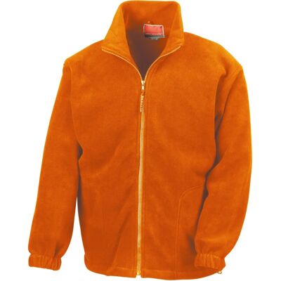 Result Orange XL Men's Full Zip Fleece Jacket Result Orange XL Men's Full Zip Fleece Jacket
