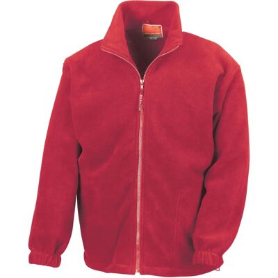 Result Result Mens Red Full Zip Fleece Jacket Result Result Mens Red Full Zip Fleece Jacket