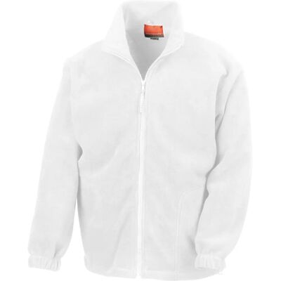 Result White Full Zip Active Fleece Jacket Result White Full Zip Active Fleece Jacket