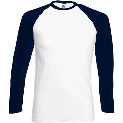 Fruit Of The Loom 2XL Multicolour Cotton Baseball T-Shirt - T-Shirt Fruit Of The Loom 2XL Multicolour Cotton Baseball T-Shirt - T-Shirt