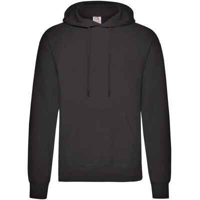 Fruit Of The Loom Black Model Hooded Sweatshirt - Hoodie Fruit Of The Loom Black Model Hooded Sweatshirt - Hoodie