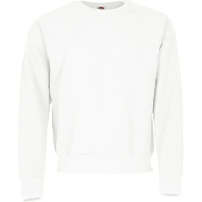 Sweatshirt à manches raglan blanc L de Fruit Of The Loom - Sweatshirt - Publicité Sweatshirt à manches raglan blanc L de Fruit Of The Loom - Sweatshirt - Publicité