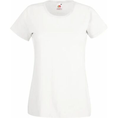T-shirt à manches courtes pour femmes Fruit Of The Loom - Blanc - T-Shirt - Publicité T-shirt à manches courtes pour femmes Fruit Of The Loom - Blanc - T-Shirt - Publicité