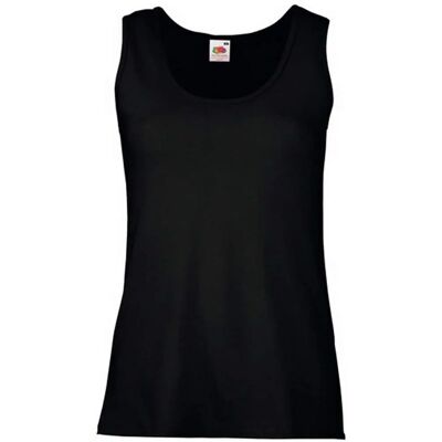 Fruit Of The Loom Zwarte Vrouwelijke Tank Top, 2XL Fruit Of The Loom Zwarte Vrouwelijke Tank Top, 2XL
