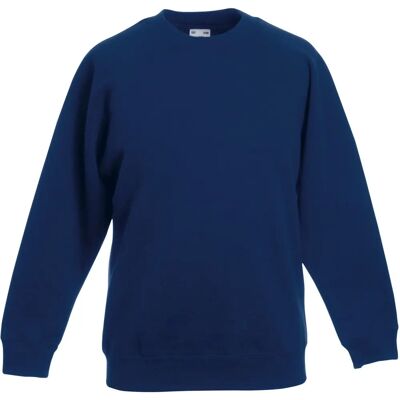 Sweatshirt Raglan Marine de Fruit Of The Loom - Enfants Unisex - 14-15 ans - Publicité Sweatshirt Raglan Marine de Fruit Of The Loom - Enfants Unisex - 14-15 ans - Publicité