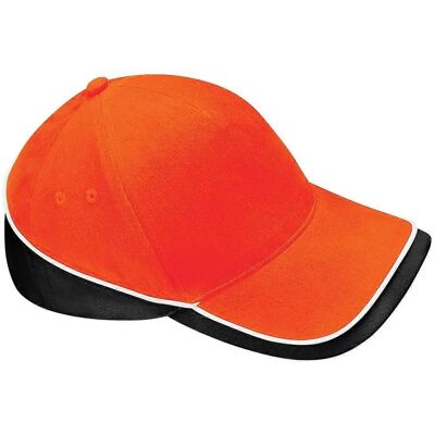Beechfield Casquette de compétition unisexe - Orange/Noir/Blanc - Casquette Beechfield Casquette de compétition unisexe - Orange/Noir/Blanc - Casquette
