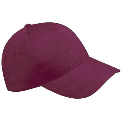 Beechfield Unisex Ultimate 5 Panel Baseball Cap Bordeaux - Baseball Cap Beechfield Unisex Ultimate 5 Panel Baseball Cap Bordeaux - Baseball Cap