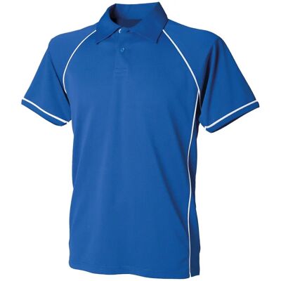 Finden & Hales Kids Royal/White Performance Sports Polo Shirt - Sports Polo Shirt Finden & Hales Kids Royal/White Performance Sports Polo Shirt - Sports Polo Shirt