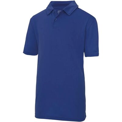 Maglietta Polo Sport Unisex AWDis Just Cool Kids Royal 7-8 Anni Maglietta Polo Sport Unisex AWDis Just Cool Kids Royal 7-8 Anni
