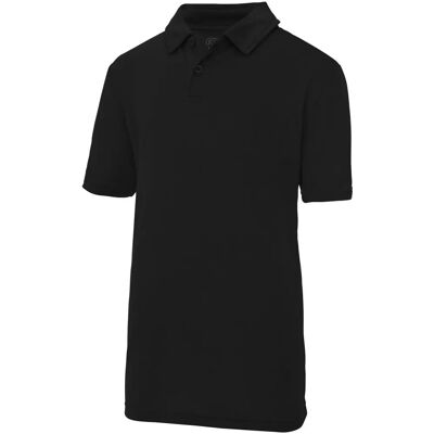 Polo sportivo unisex per bambini AWDis Just Cool Jet Black 12-13 Anni Polo sportivo unisex per bambini AWDis Just Cool Jet Black 12-13 Anni