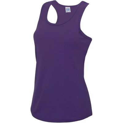AWDis - Just Cool Girlie Fit Sports Vest Tank Top - Purple - L AWDis - Just Cool Girlie Fit Sports Vest Tank Top - Purple - L