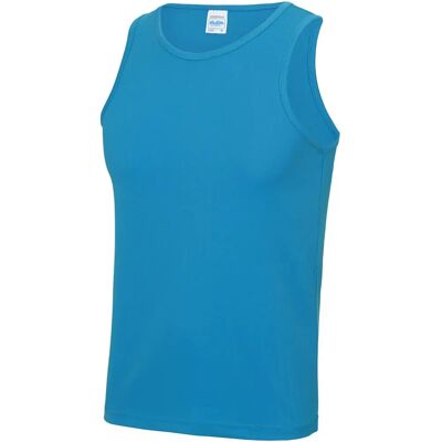 AWDis Just Cool Mens Sapphire Blue Tank Top - Sports AWDis Just Cool Mens Sapphire Blue Tank Top - Sports