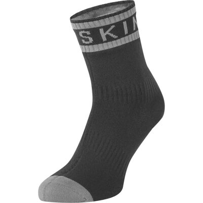 Sealskinz Mautby Wasserdichte Knöchelsocken - Schwarz / Grau - Small Sealskinz Mautby Wasserdichte Knöchelsocken - Schwarz / Grau - Small