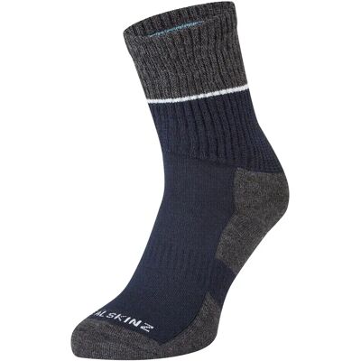Sealskinz Thurton Solo QuickDry Mid Length Socks - Navy, Grey, Cream - Unisex Sealskinz Thurton Solo QuickDry Mid Length Socks - Navy, Grey, Cream - Unisex